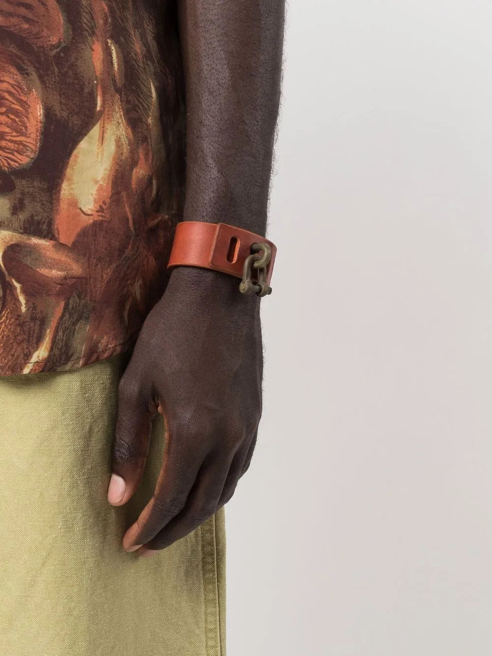 Close up of Tan jewelry, showing detail