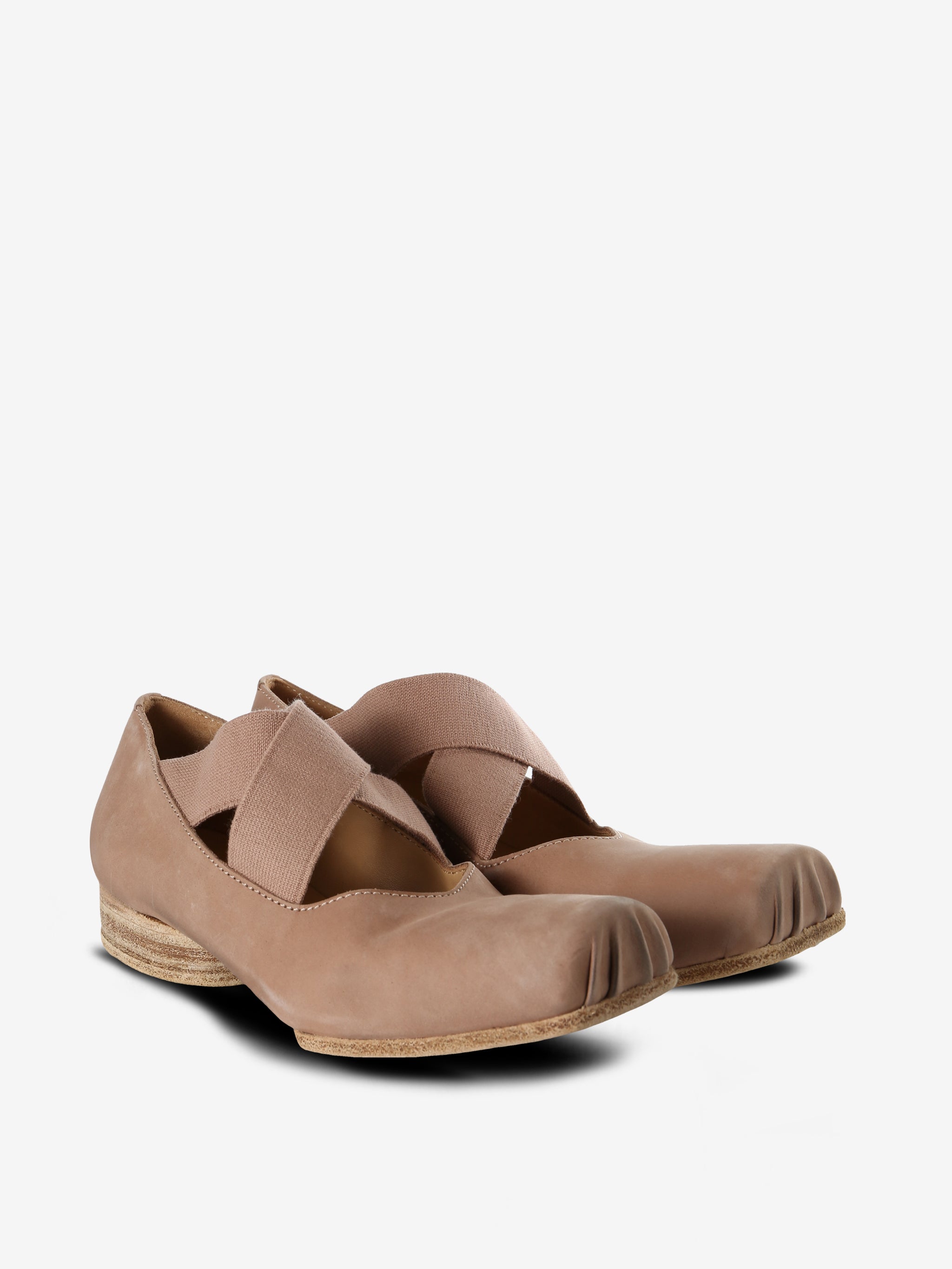 Brown shoes, side view