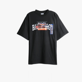 Black t-shirt, front view