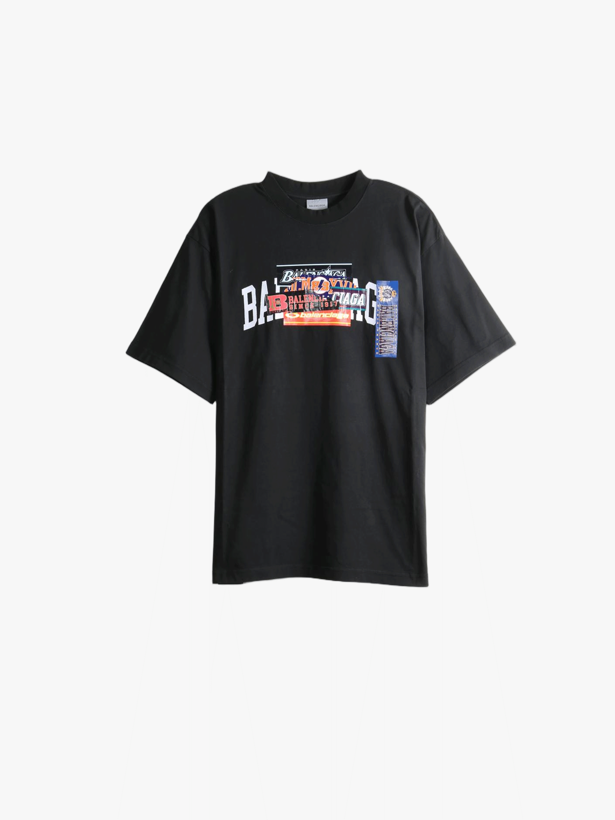 Black t-shirt, front view