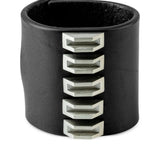 Black bracelet, front view