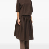 Brown dress, full body view