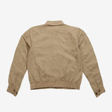 Tan jacket, back view