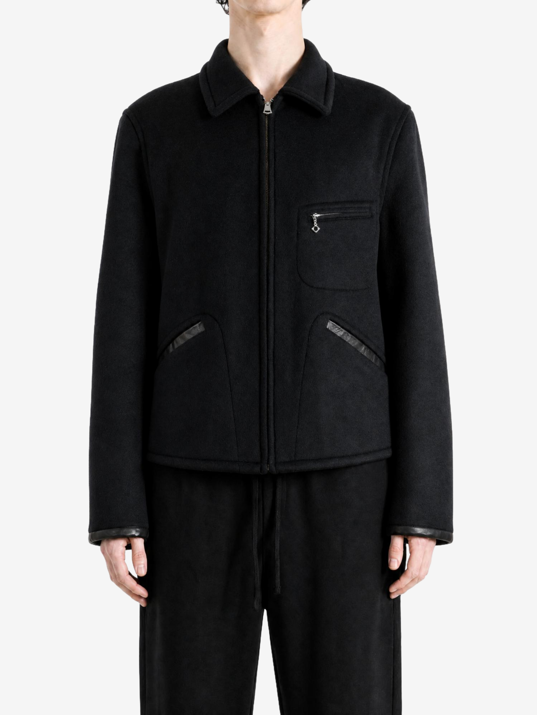 Black jacket, full body view