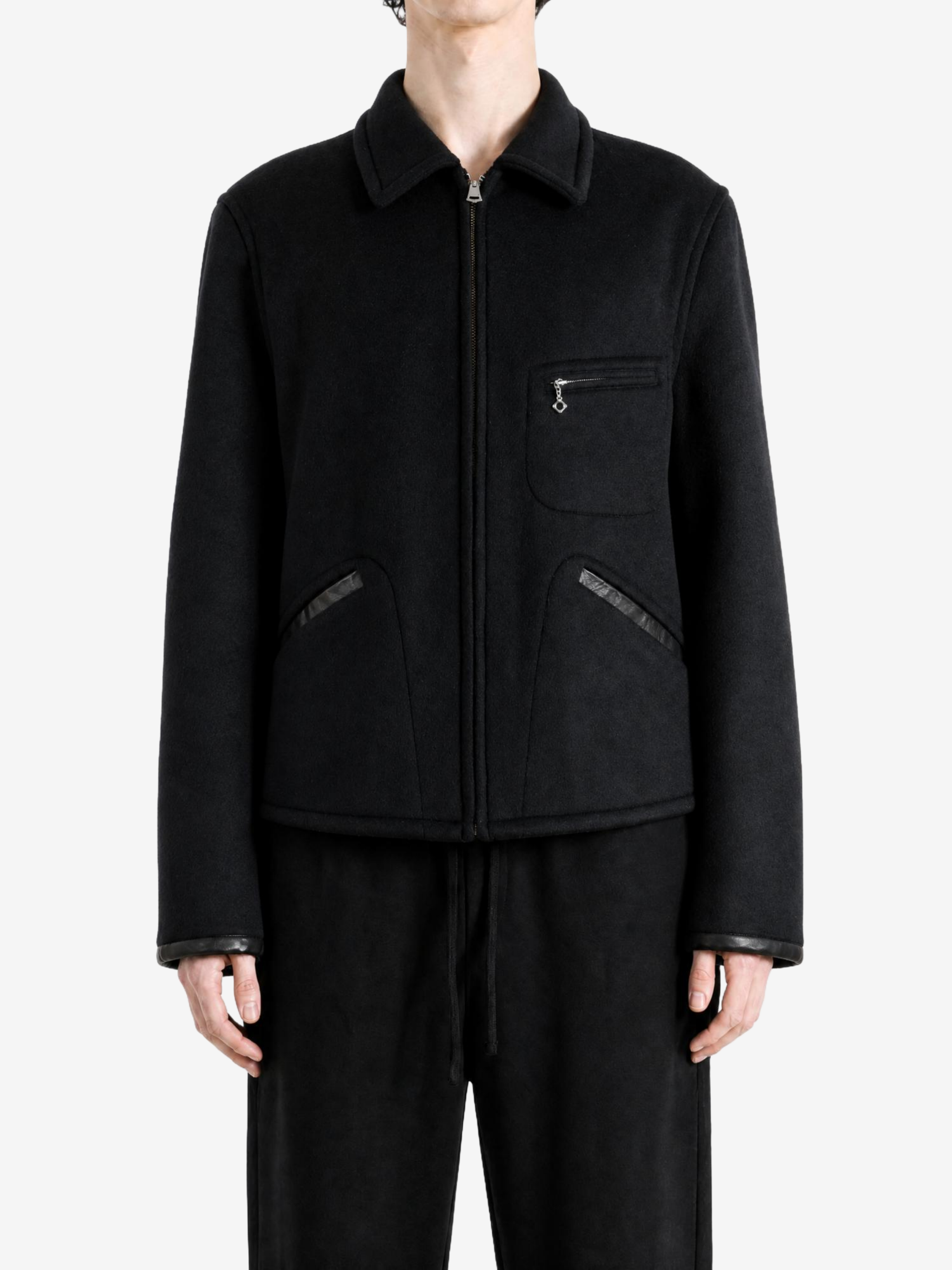 Black jacket, full body view