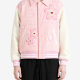 Pink jacket, full body view
