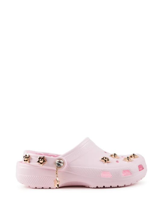 Pink shoes, front view