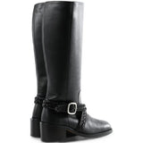 Black boots, side view