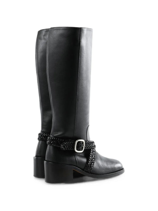 Black boots, side view