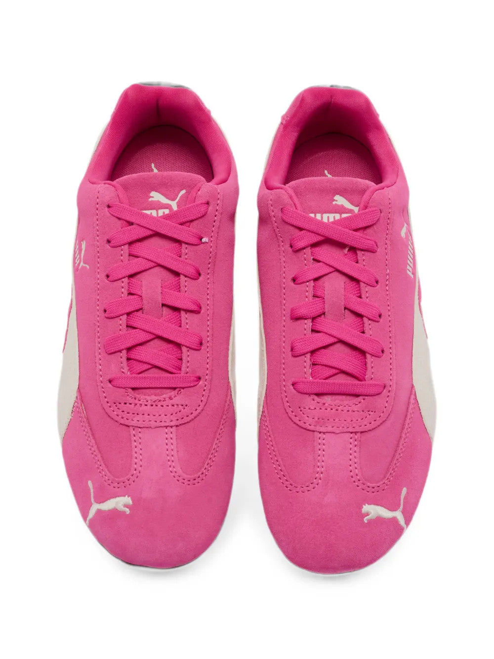 Pink shoes, front view