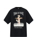 Black t-shirt, front view