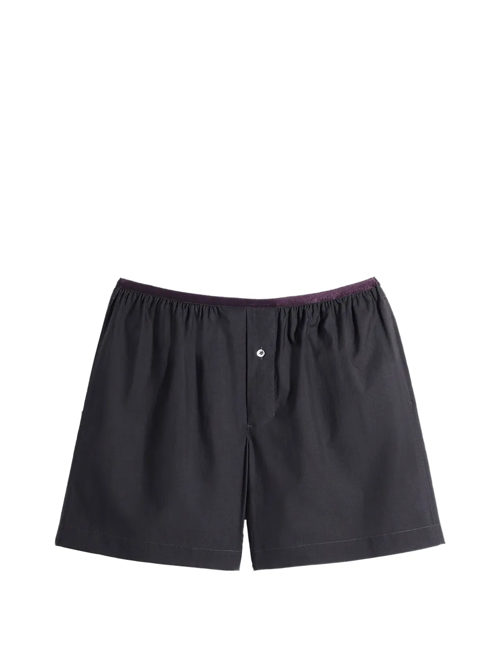 Black short, front view