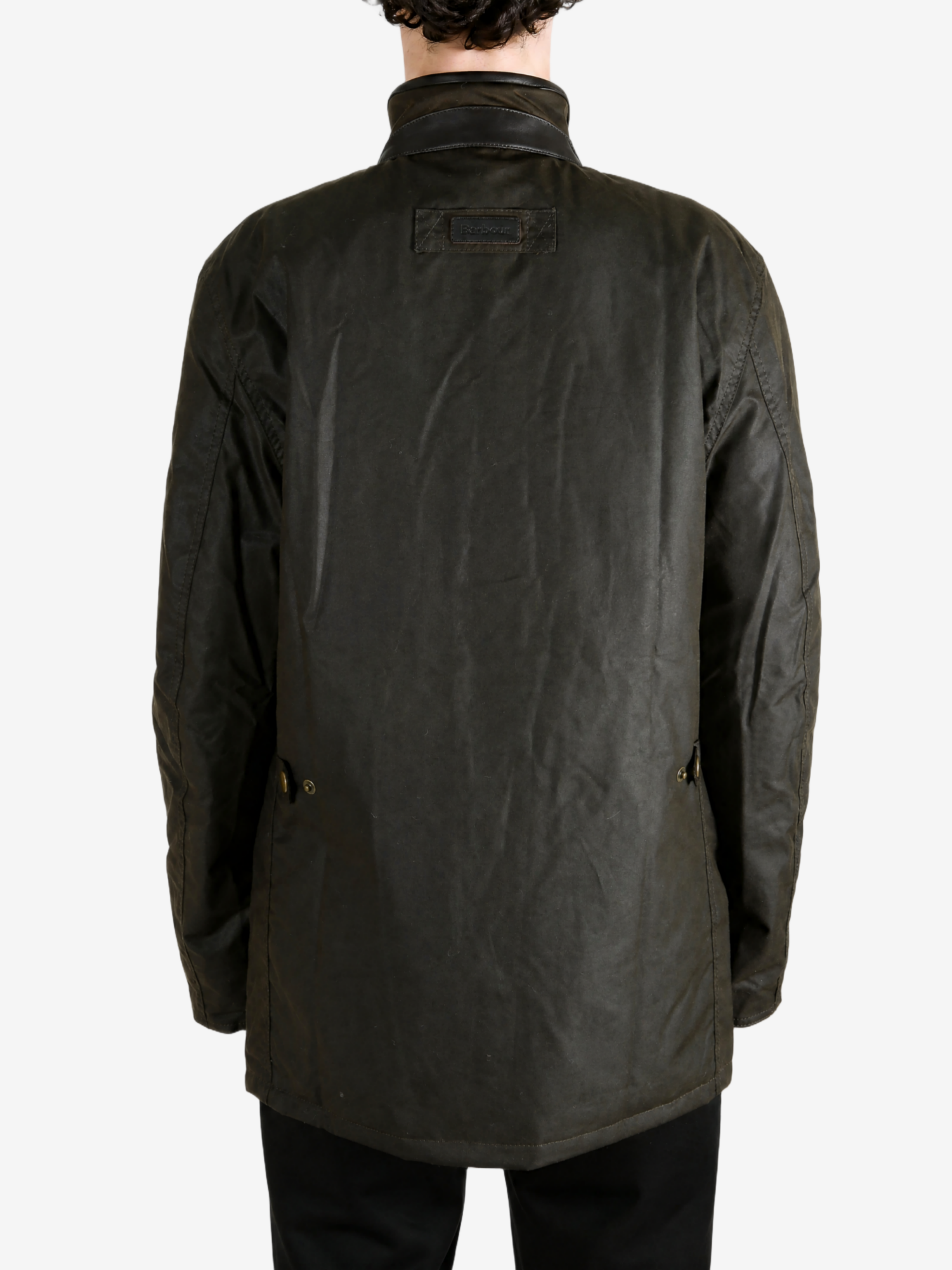 Green jacket, full body view