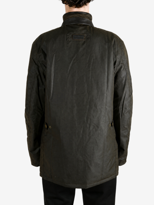 Green jacket, full body view