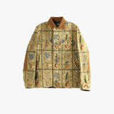 Yellow blouson, front view