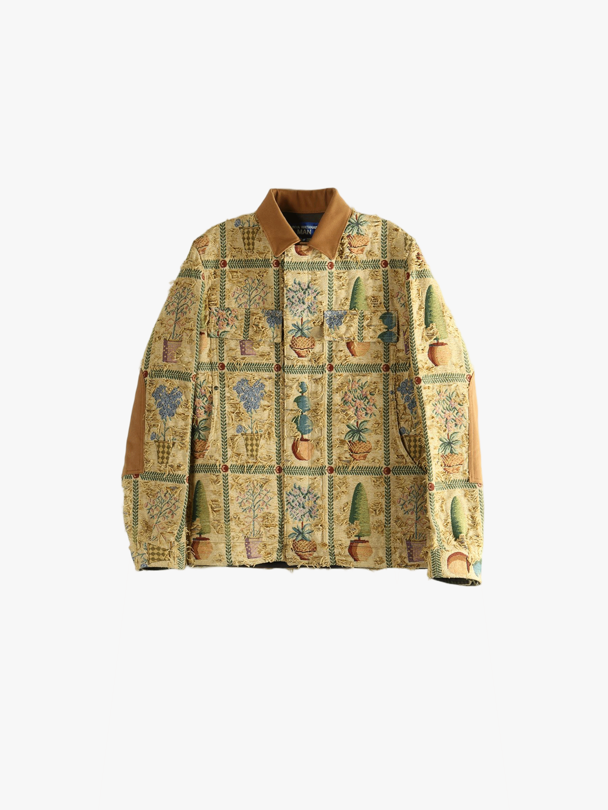 Yellow blouson, front view
