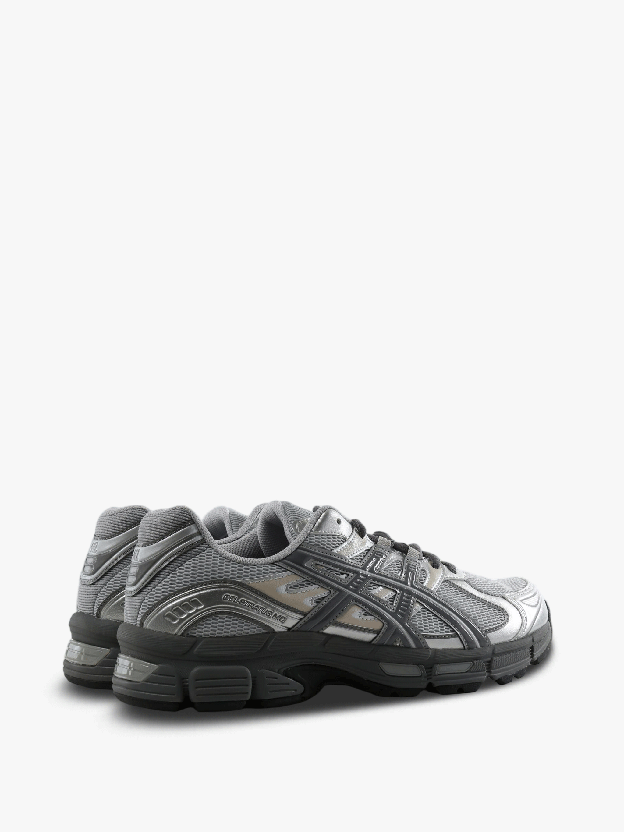 Grey shoes, back view