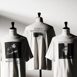 White t-shirt, front view