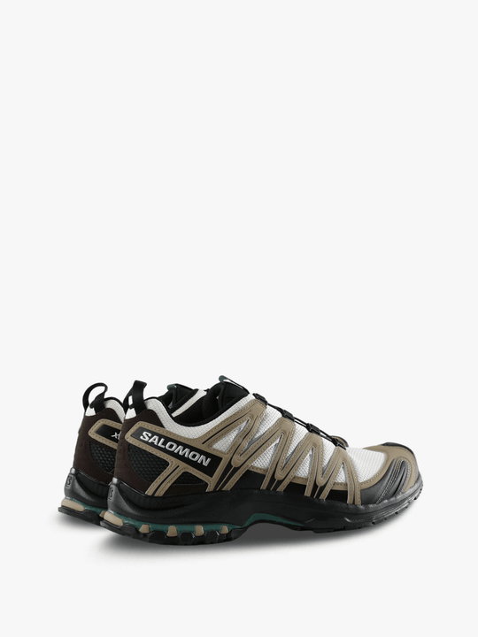 Tan shoes, side view
