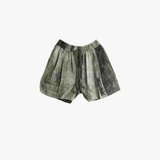 Green shorts, front view