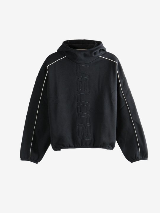 Black hoodie, front view