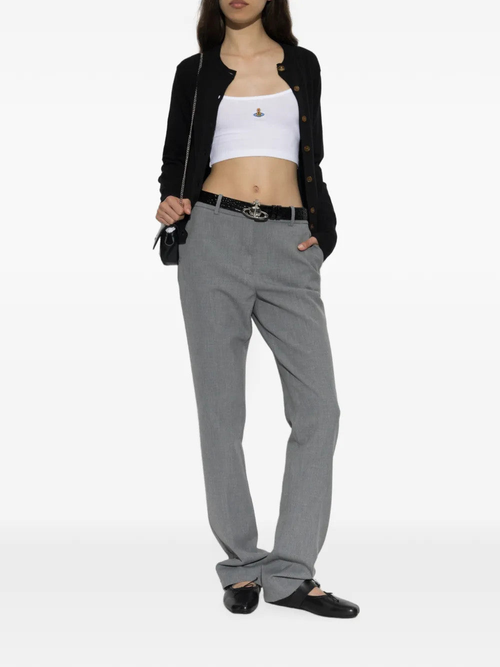White top, full body view