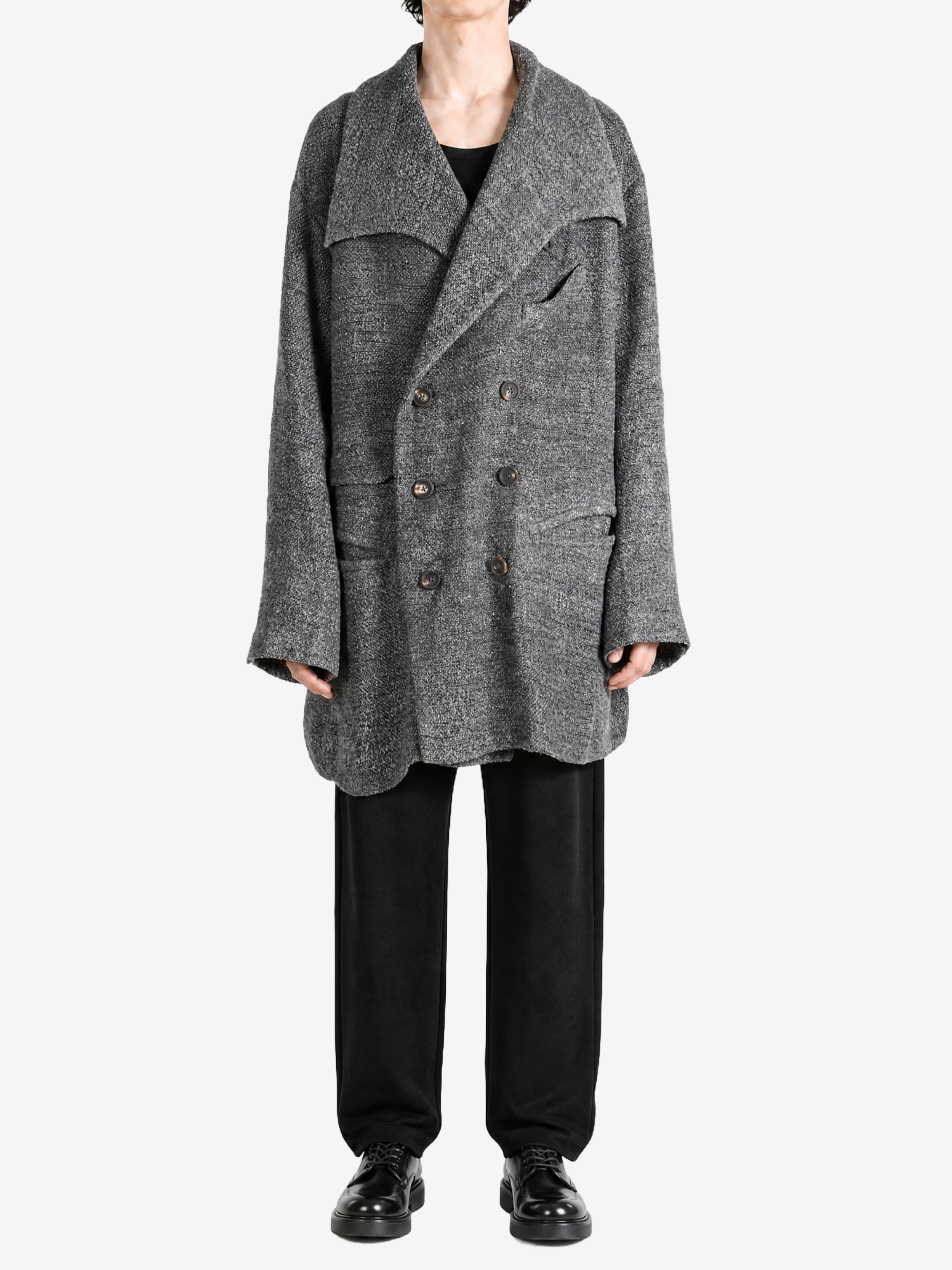 Grey jacket, front view