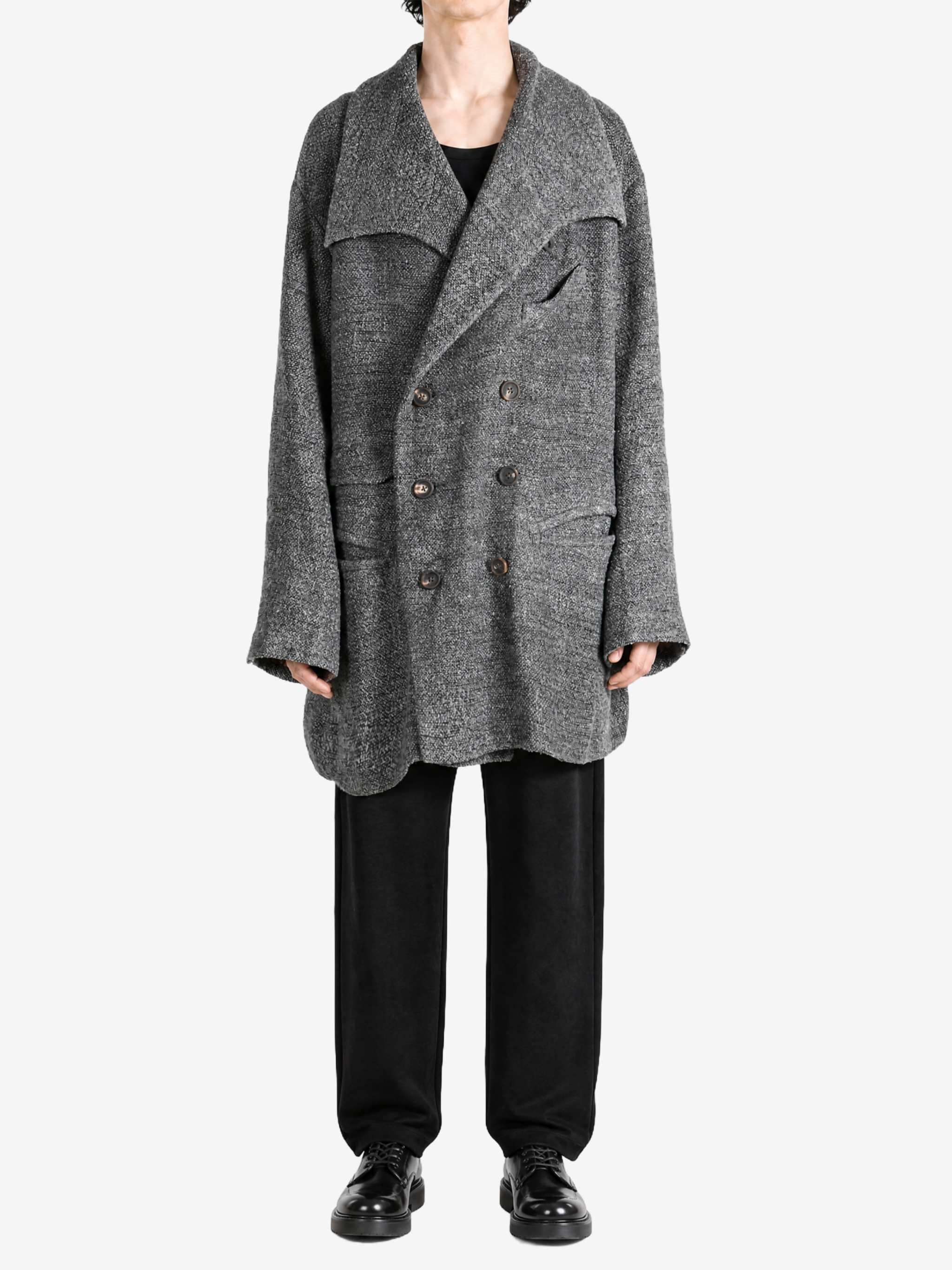 Grey jacket, front view