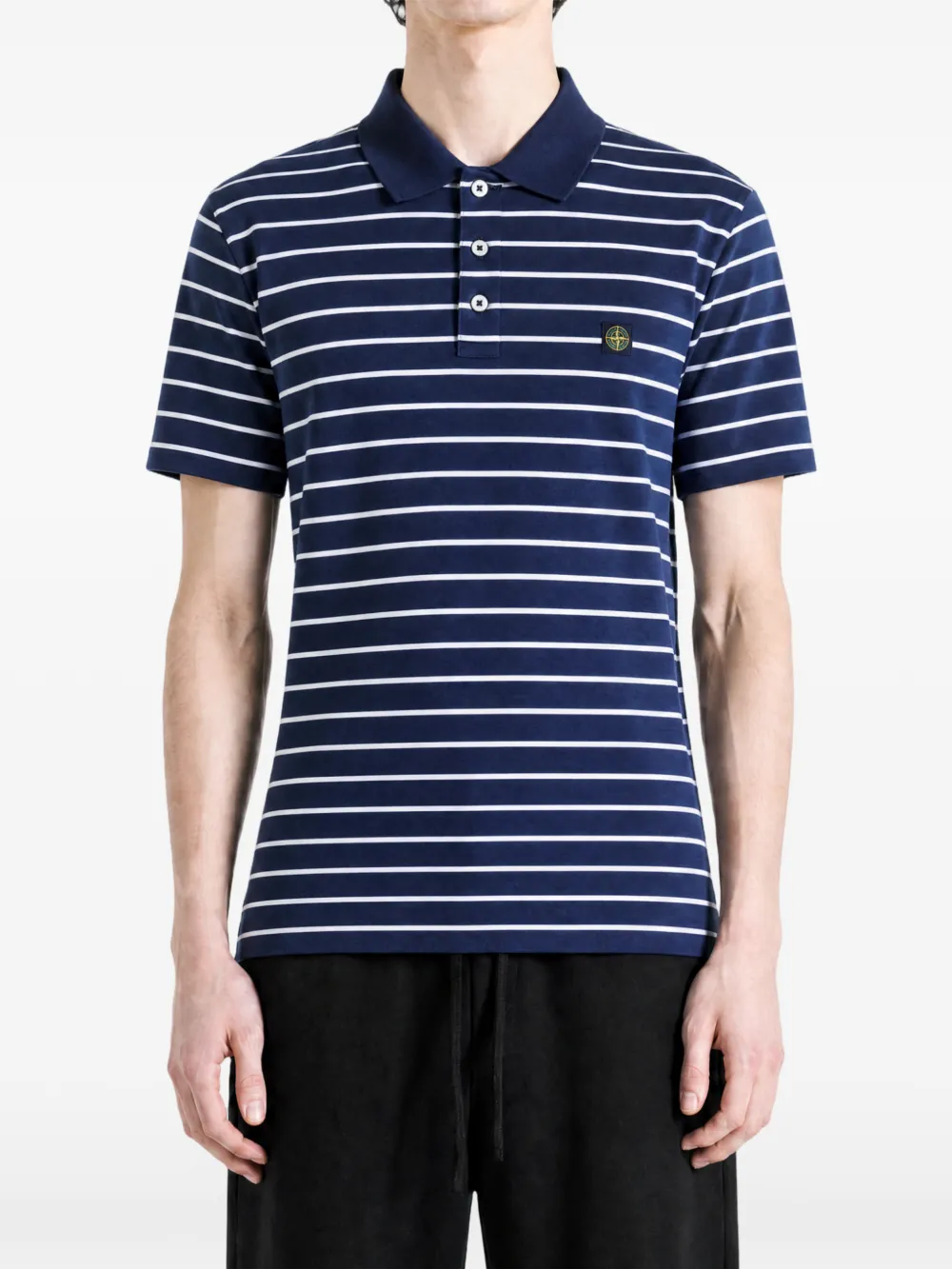 Blue t-shirt, front view