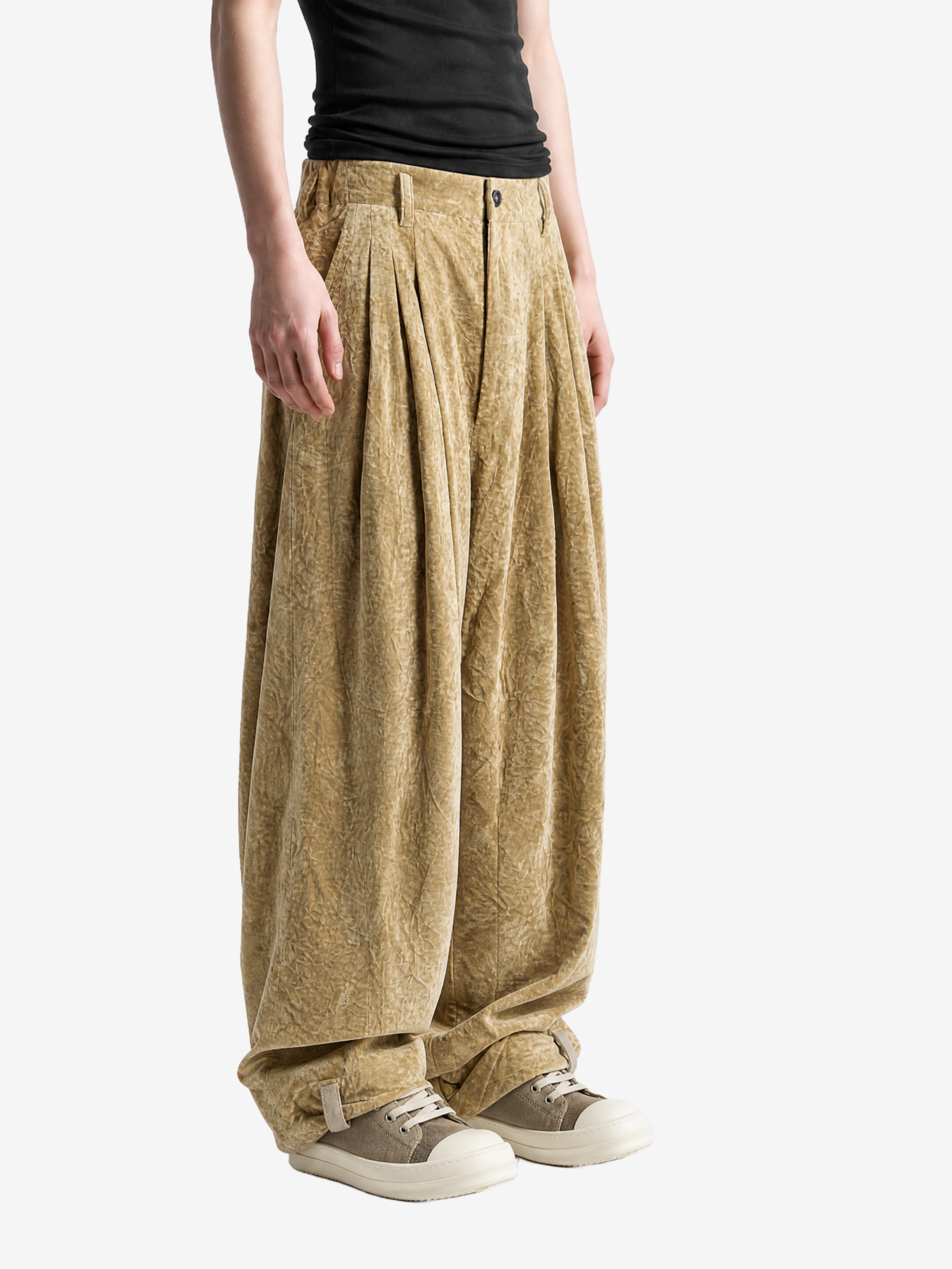 Tan pants, front view