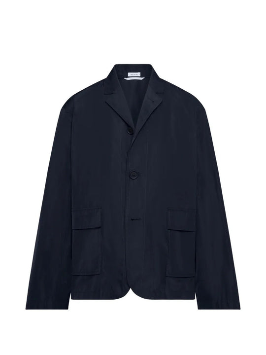 Navy jacket, front view