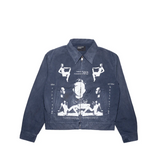 Navy jacket, front view