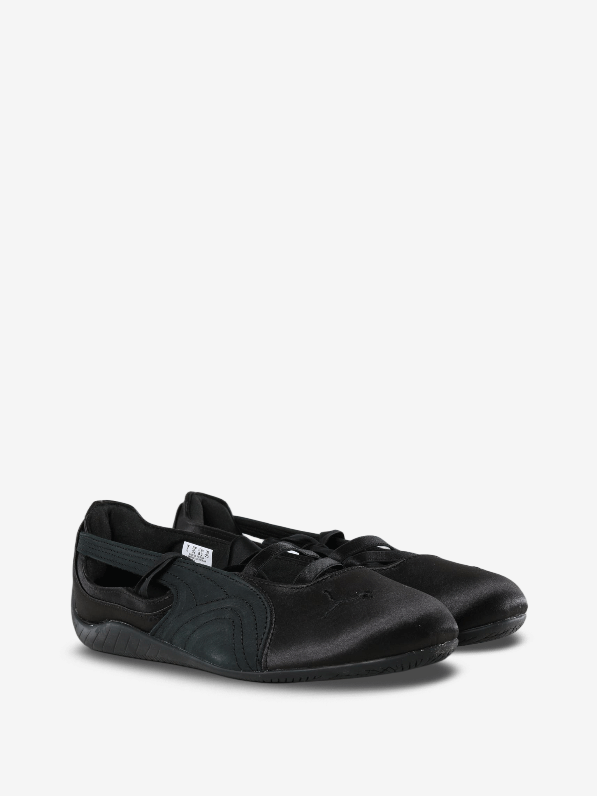 Black flats, front view