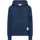navy hoodie, front view