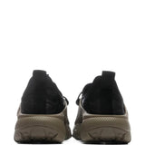 Tan shoes, back view