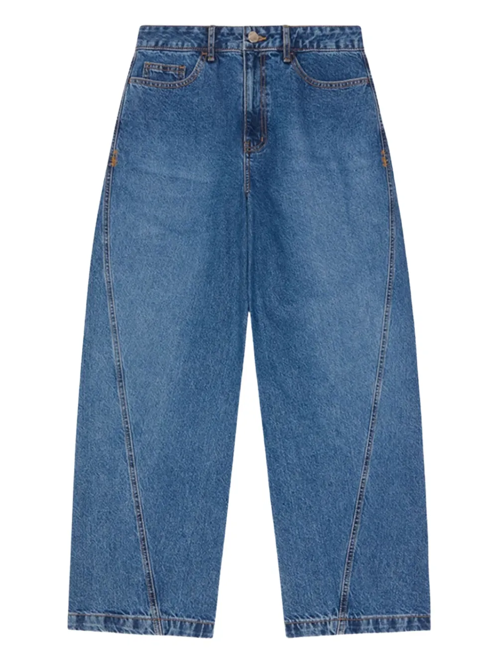 Blue jeans, front view