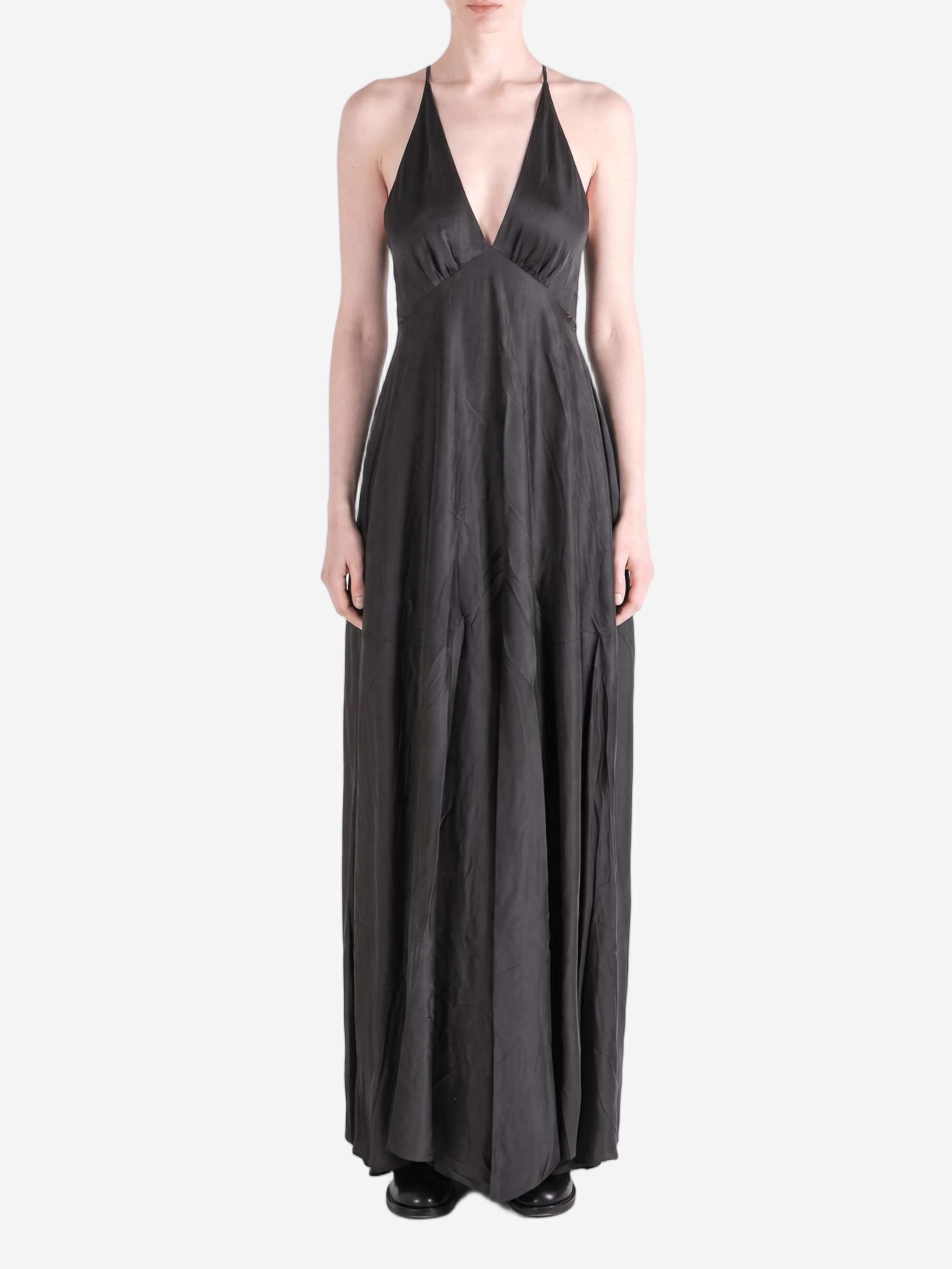 Black dress, full body view
