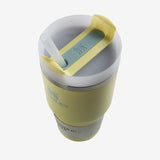 Yellow tumbler,top view