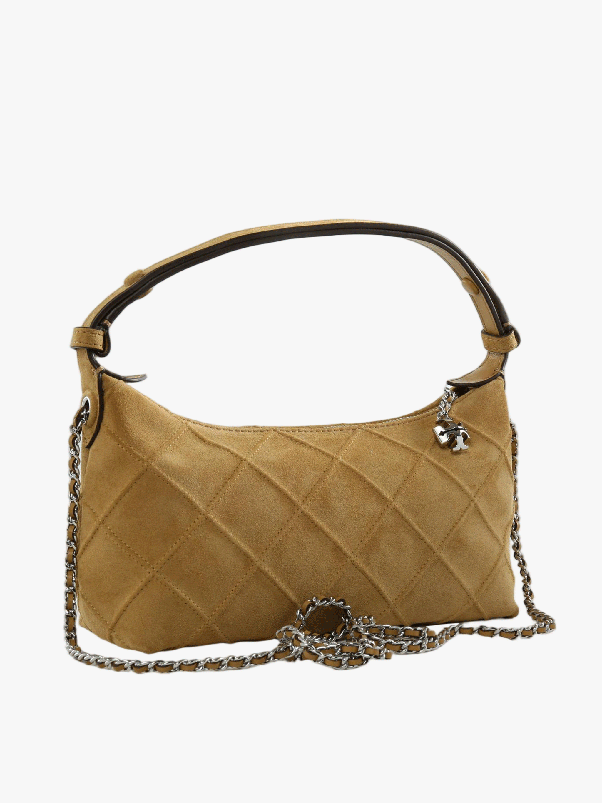 Tan bag, front view