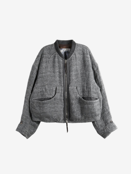 Grey jacket, front view