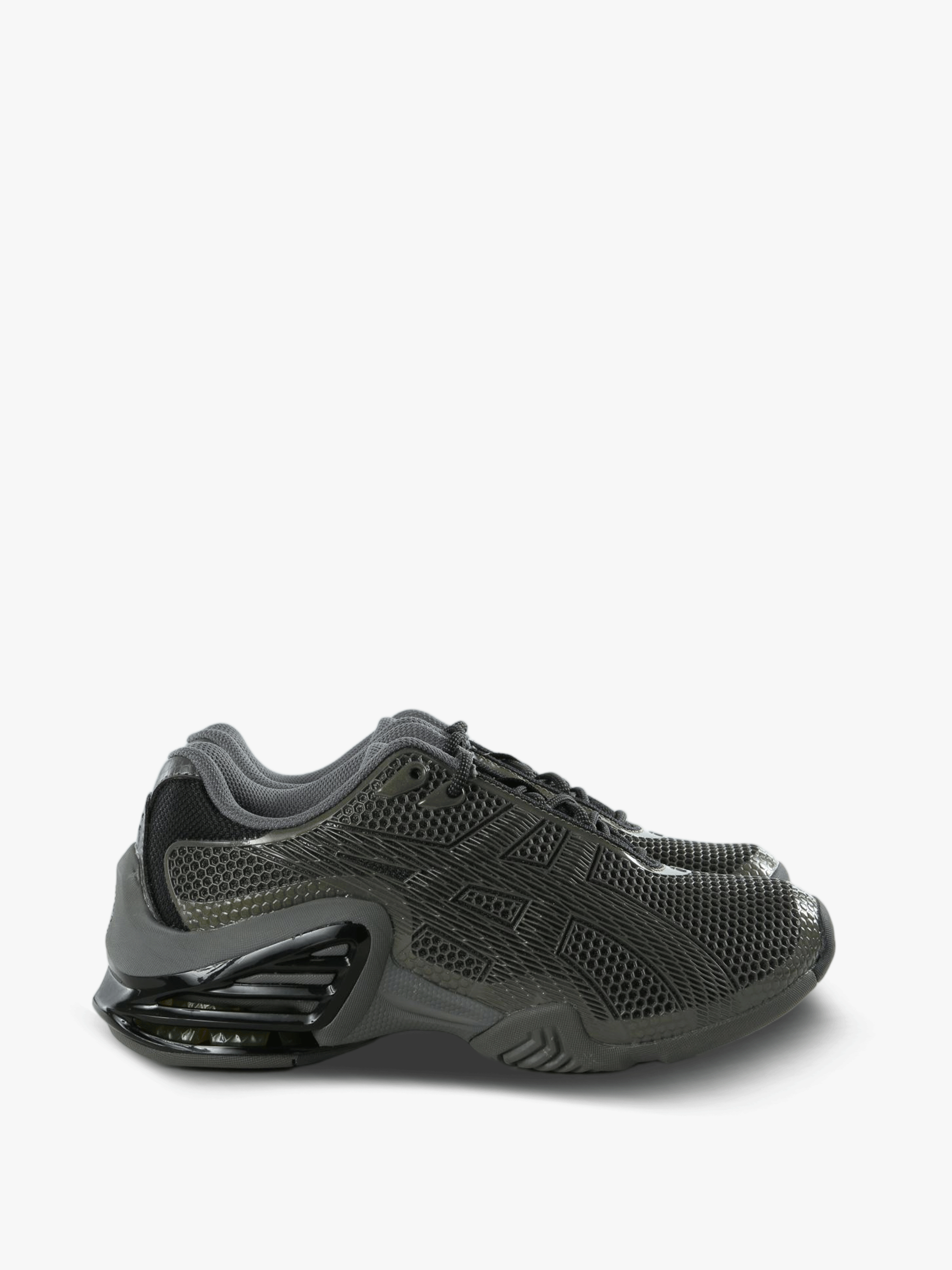 Grey shoes, side view