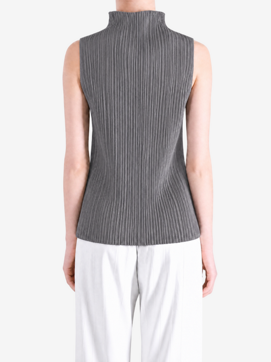 Grey shirt worn by a person, showing the shirt fit