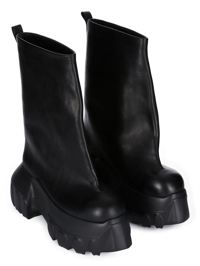 Black boot, side view