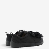 Black shoes, back view