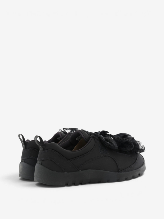 Black shoes, back view