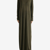 Green dress,full body view