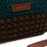 Close up of Green bag, showing detail