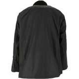 Black jacket, back view