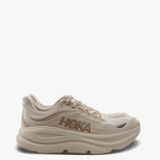 Tan shoes, side view