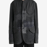 Grey jacket, full body view